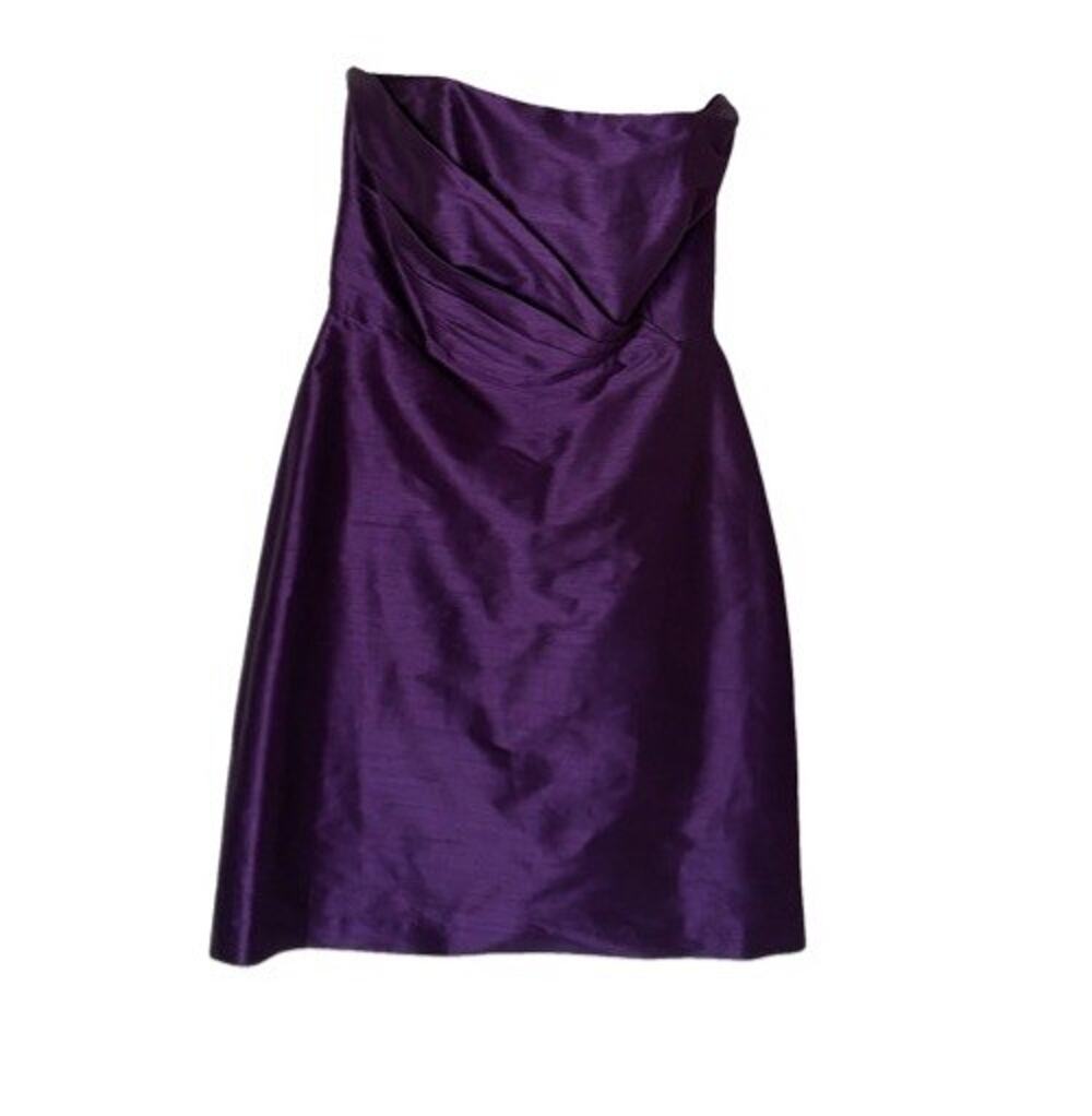 Alfred Sung  Formal Strapless Dress Size 12 Majestic Purple Homecoming Wedding